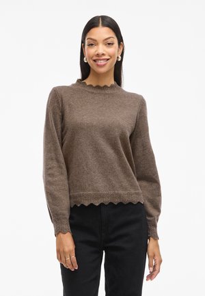 VILA VINIKOLINA - Pullover - brown