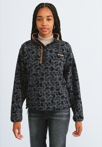 Columbia HELVETIA™ II PRINTED CROPPED HALF SNAP - Suéter de forro polar - black