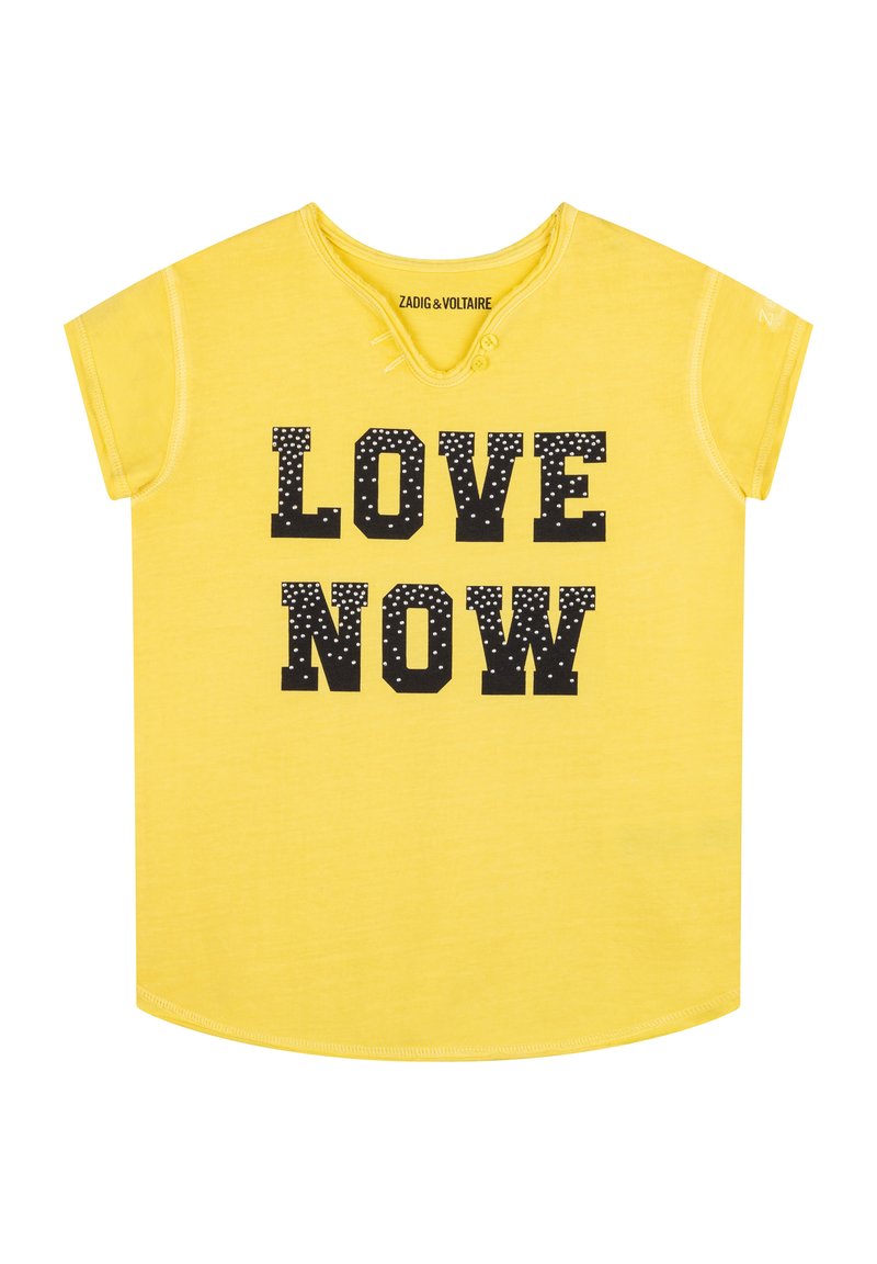 Zadig & Voltaire T-shirt print geel