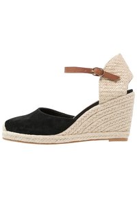 Pier One Sandali con plateau - black