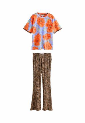 POPPY LEOPARD PRINT FLARE SET   - Nachtwäsche Set - orange