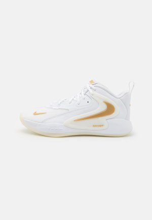 ZOOM HYPERSET 2 UNISEX - Chaussures de volley - white/metallic gold