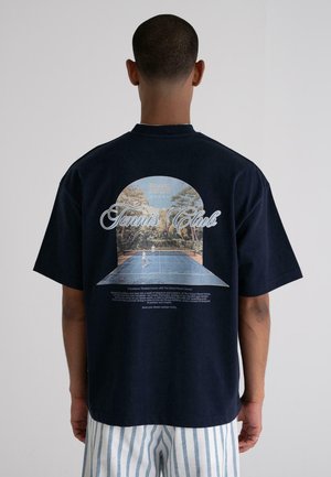 GRAND MATCH TENNIS  - Print T-shirt - navy