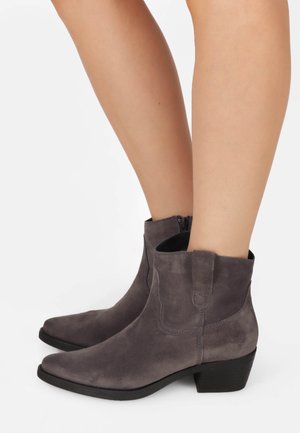Cowboy/biker ankle boot - dark grey