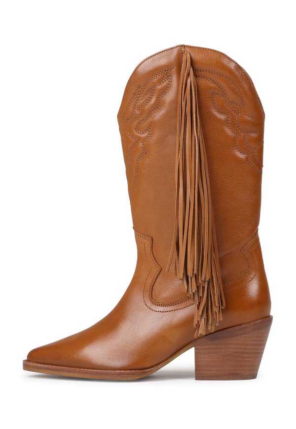 JUKESON - Cowboy/Biker boots - toffee