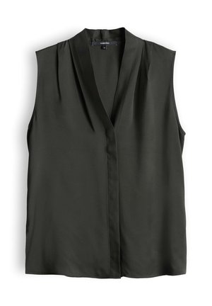someday., SLIM FIT FLOWY - Bluse - midnight olive