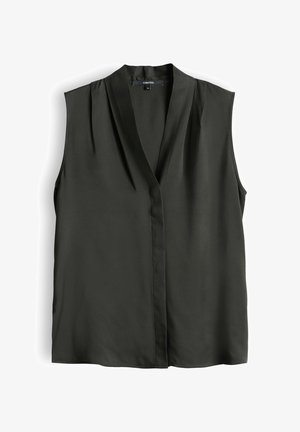 someday., SLIM FIT FLOWY - Bluse - midnight olive