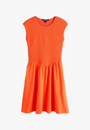 Next, TALL FIT - CAP SLEEVE SHIRRED BODY JERSEY MINI DRESS . - Jerseykleid - orange
