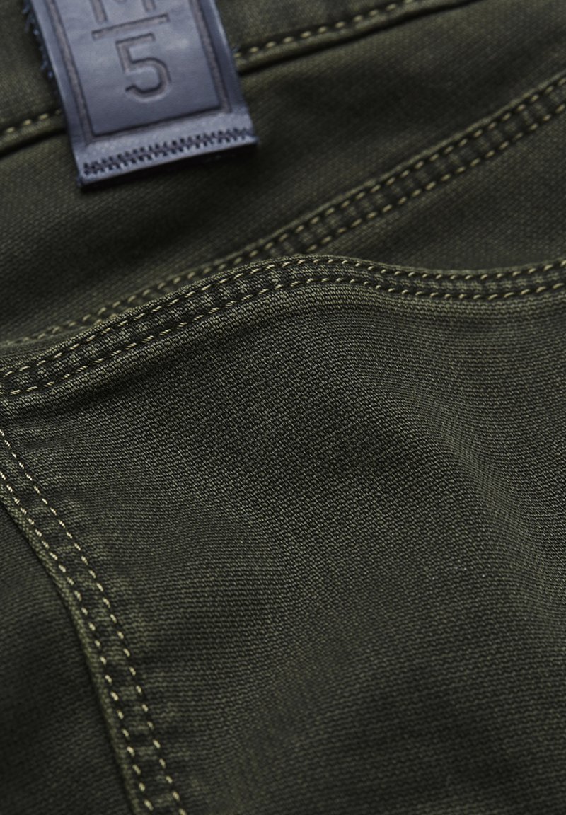 Herren Skinny Fit | Meyer MEYER Jeans Slim Fit Dunkelgrün/dunkelgrün - MH48658 Herren Skinny Fit | Meyer MEYER Jeans Slim Fit Dunkelgrün/dunkelgrün - MH48658