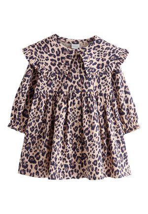 Next REGULAR FIT - Tričkové šaty - leopard print