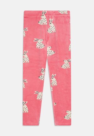 RABBIT PRINT - Legíny – nohavice - pink
