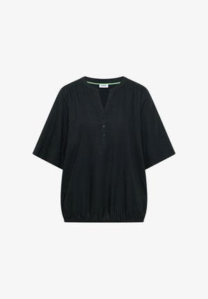 Cecil, SHORT-SLEEVE BLOUSE WITH SPLIT NECK - Bluse - palm breeze green