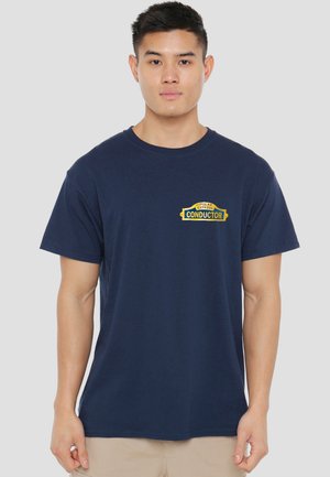 Cotton Soul, POLAR EXPRESS/CONDUCTOR - Print T-shirt - dark blue