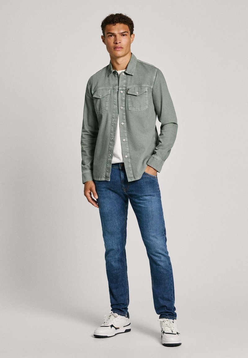 Jean Pepe Jeans Spike Slim Fit Bleu Noir - Taille Référence PM20029E524 - Coupe Slim Leg - Neuf Avec étiquettes
