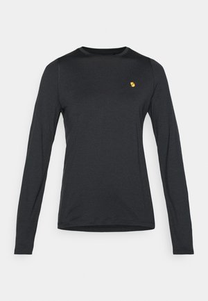 Fjällräven BERGTAGEN  - Tops ar garām piedurknēm - black