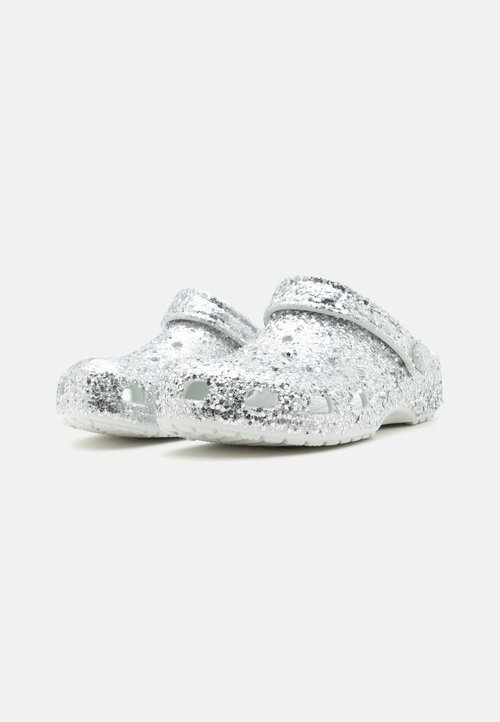 Crocs CLASSIC DAZZLE GLITTER - Slippers - silver-coloured — foto 2