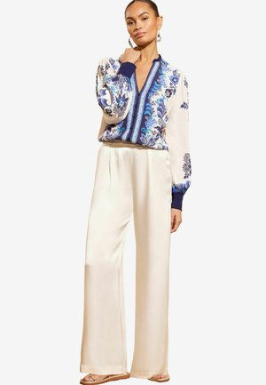 V NECK REGULAR FIT - Blúz - blue paisley