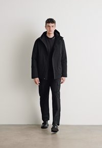 Calvin Klein HOODED JACKET  - Vinterjakker - black