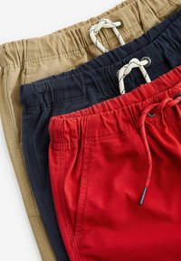 Next PULL-ON 3 PACK - REGULAR FIT - Kratke hlače - navy blue red tan brown