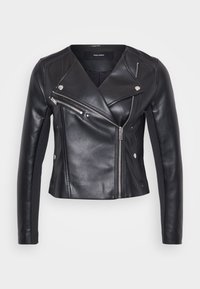 VMRILEY RIO SHORT JACKET - Imitert skinnjakke - black