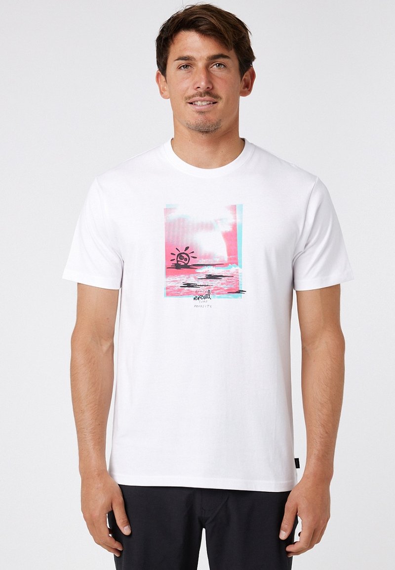 Designer Rip Rip Curl GOOD DAY BAD DAY - Print T-shirt - white - Zalando