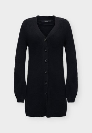 Vero Moda, VMKARLA V NECK BUTTON - Рокля тип пуловер - black melange