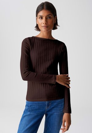 SLIM FIT - Langarmshirt - coffee bean