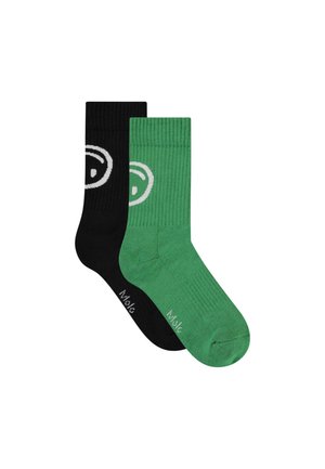 NORMAN SOCKS 2 PACK - Strømper - black/green