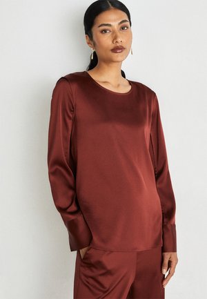 HELKA - Long sleeved top - henna