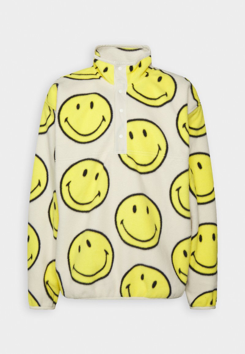 GAP SMILEY ARCTIC SNAP MOCK UNISEX - Sweat polaire - birch/écru - ZALANDO.FR