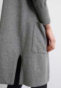 Marc O'Polo DENIM HOOD LONGSLEEVE - Strickjacke - dark shadow melange