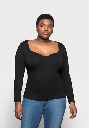 Topper langermet - black