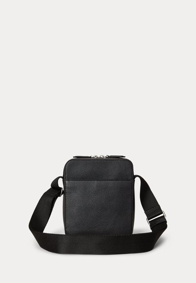 Polo Ralph Lauren PEBBLED LEATHER CROSSBODY BAG - Skuldertasker - black