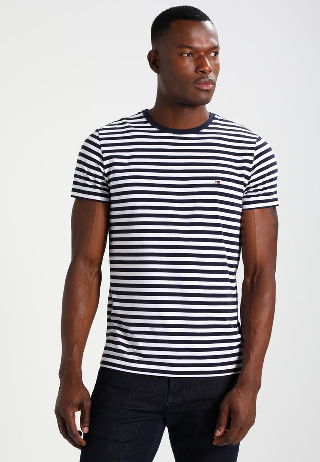 STRETCH TEE - T-Shirt basic - navy blazer/bright white