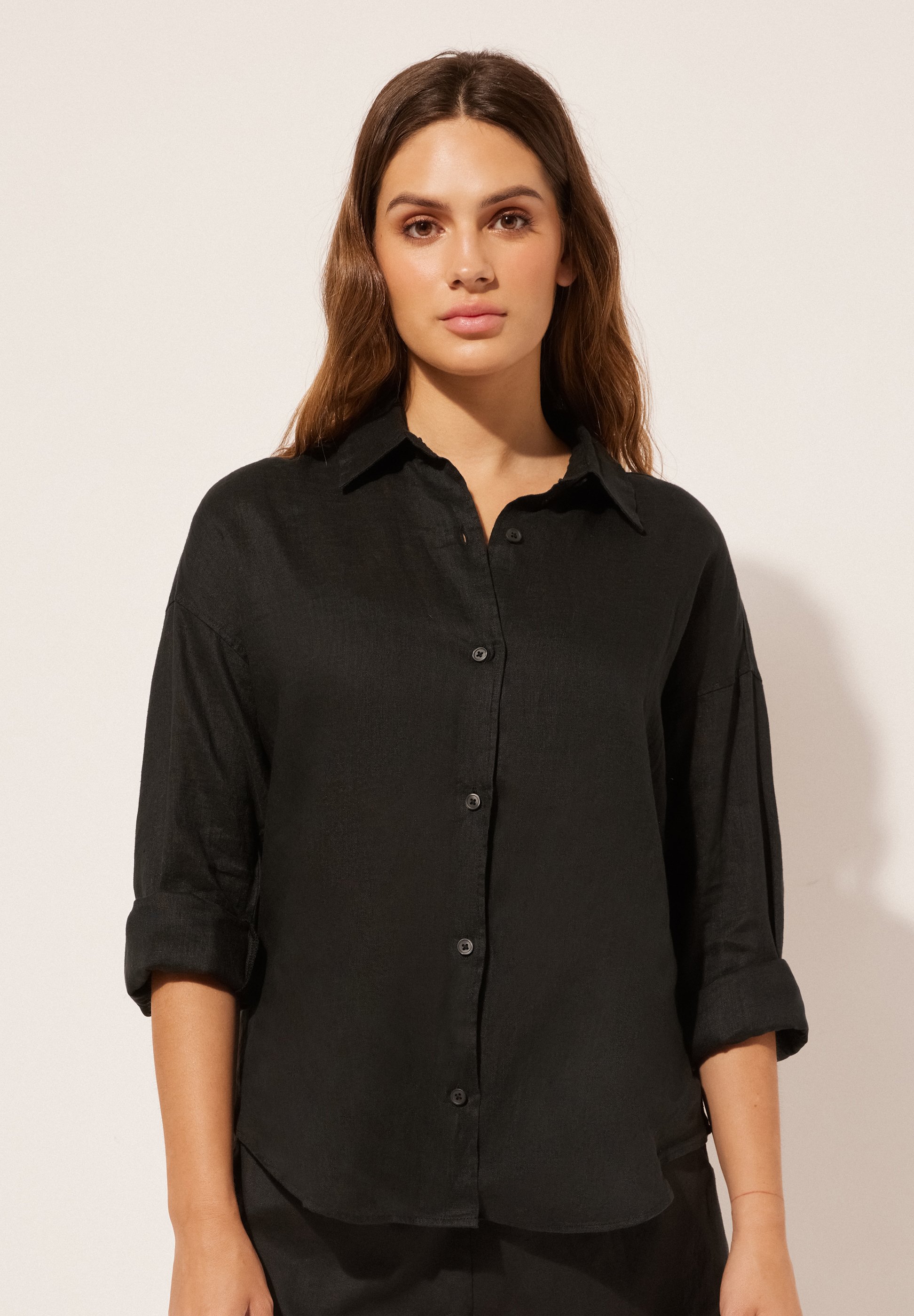 Camisa Camicia In Lino Calzedonia Dress Calzedonia Vestiti Da Mare  Calzedonia Vestiti Mare 2020 On Sale