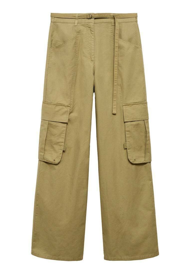 Mango Cargobroek lichtgroen Mango Cargobroek lichtgroen