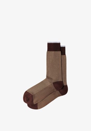 Hackett London, HACKETT LONDON SOCKS HERRINGBONE SOCKS - Socken - ebony brown