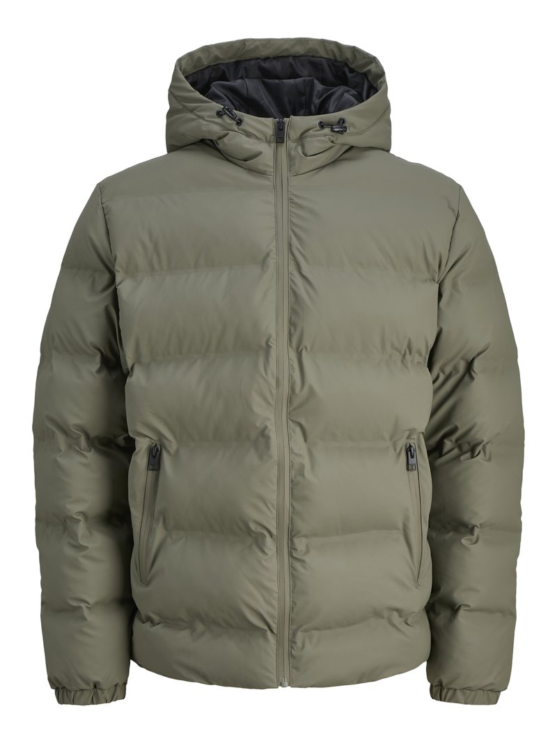 jack & jones Winterjas olijfgroen gemêleerd