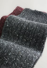 2 PACK - Polvisukat - berry/charcoal