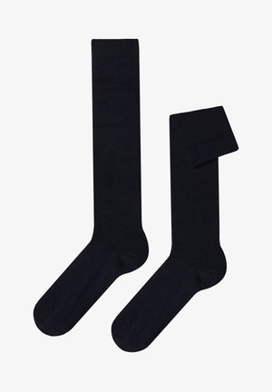 Calzedonia LONG - Kniestrümpfe - blue