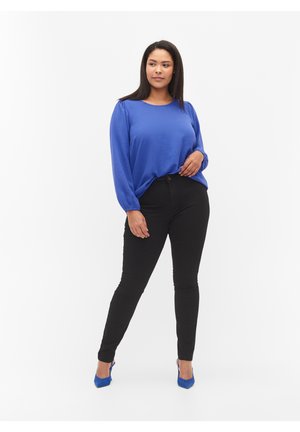 EXTRA SLIM NILLE JEANS MIT HOHER TAILLE - Džíny Slim Fit - black