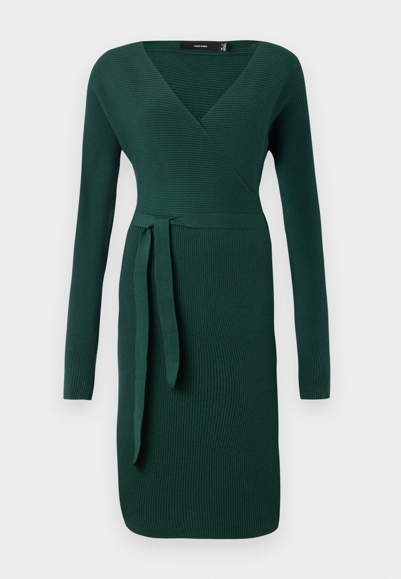 Vero Moda Gebreide jurk donkergroen Vero Moda Gebreide jurk donkergroen