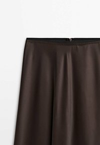 Massimo Dutti Jupe trapèze - dark brown