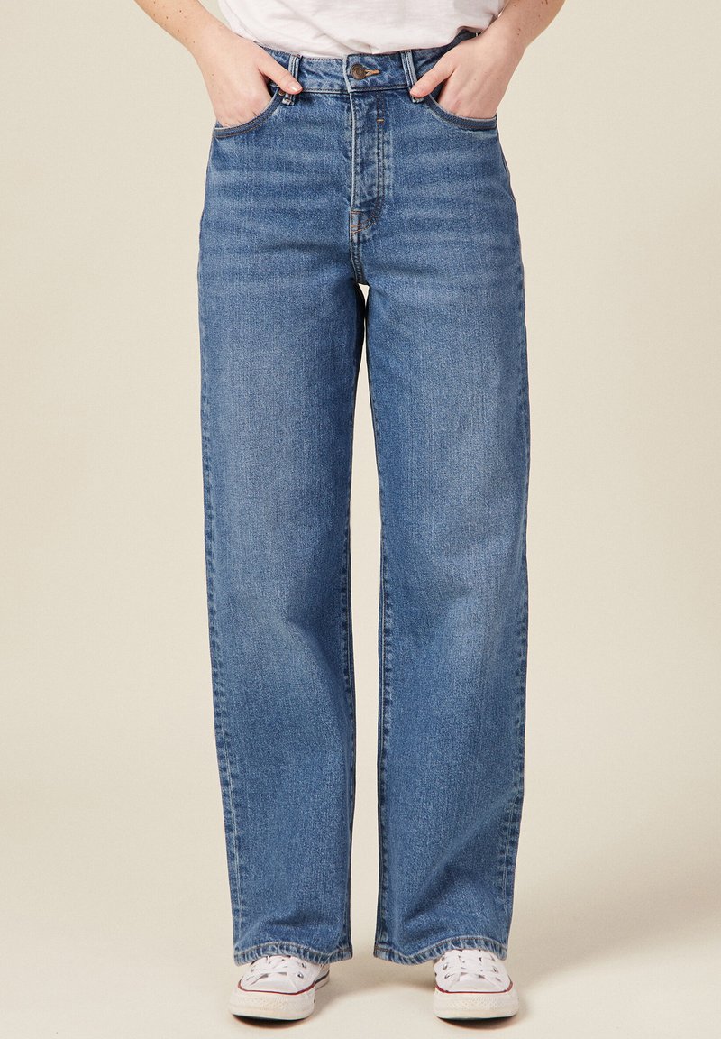 BONOBO Jeans WIDE Jean flare denim stone/denim indigo ZALANDO.FR