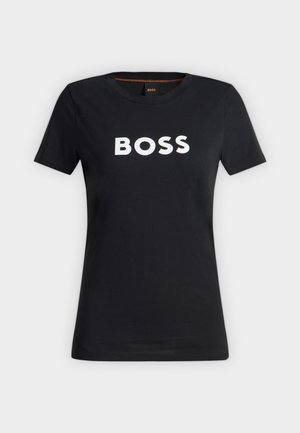 BOSS, ELOGO - Jednoduché tričko - black