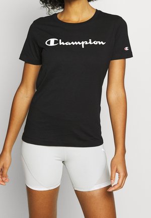 T-shirt med print - black