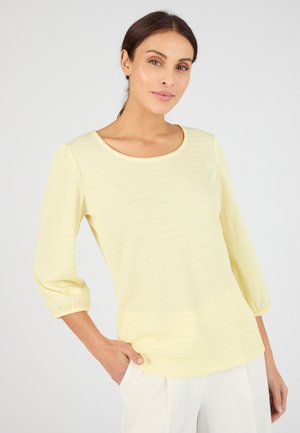 T-shirt à manches longues - jaune pâle