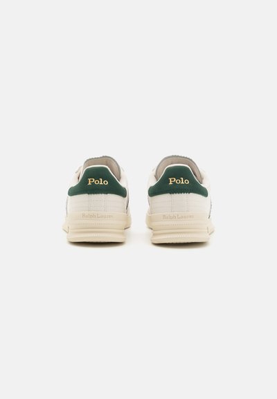 Polo Ralph Lauren HERITAGE AERA LEATHER-SUEDE SNEAKER - Sporta apavi - bianco/forest