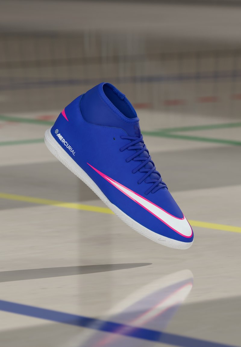 Nike Performance 10 CLUB IC - Indoor football boots - racer blue/white ...