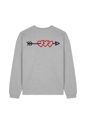 ARROW BACK EMBROIDERY UNISEX - Sweater - mottled grey